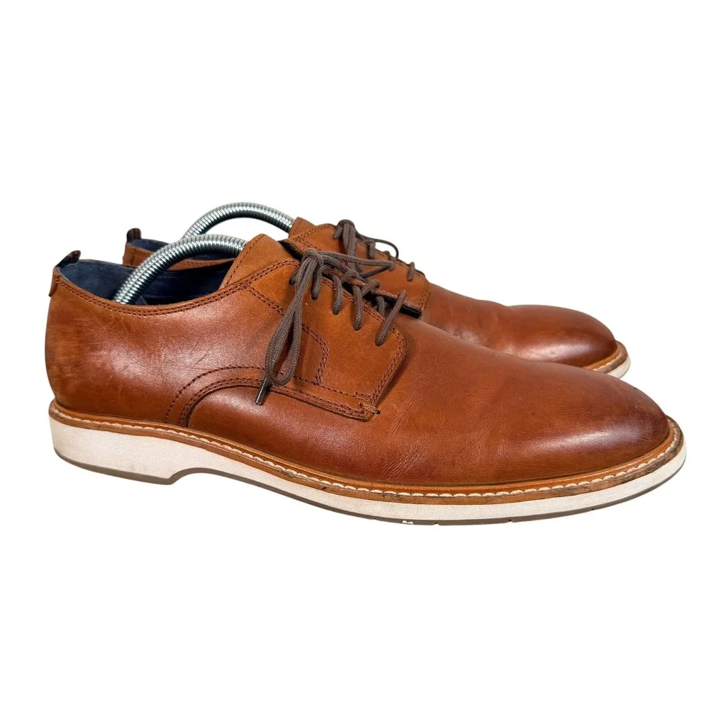 Cole Haan Morris Plain British Tan Oxford Dress Shoes Mens 9M Leather C30693